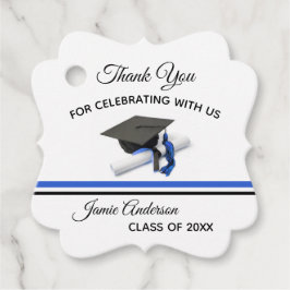 Black and Blue Cap & Tassel | ABSCHLUSS Geschenkanhänger