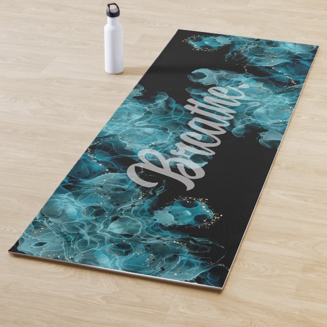 Black and Blue Smoke Yoga Mat Yogamatte (Beispiel)