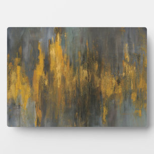 Black and Gold Abstract Print Danhui Nai Fotoplatte