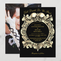 Black and Gold bis Death Gothic Foto Hochzeit