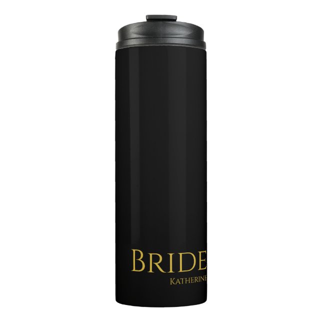 Black and Gold Bride- Thermosbecher (Vorderseite)