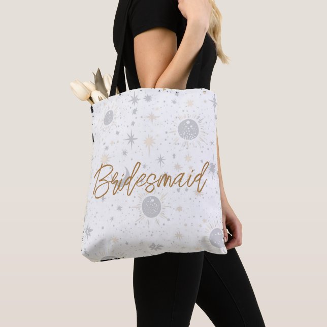 Black and Gold Celestial Bridesmaid Tasche (Von Nahem)