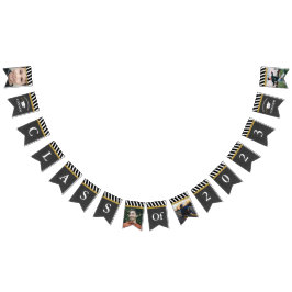 Black and Gold Class of 2023 Boys Foto Abschluss Wimpelkette