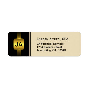 Black and Gold Coins Eleganter CPA Accountant