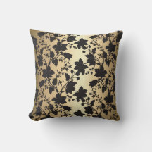 Black and Gold Damask