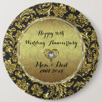 Black and Gold Damaskus 50. Hochzeitstag
