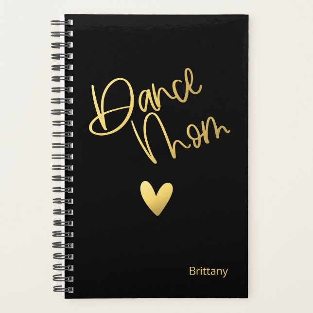 Black and Gold Dance Maman personnalisée (Devant)