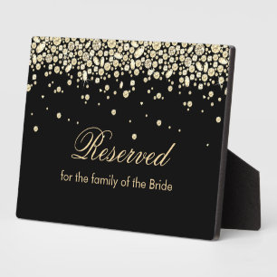 Black and Gold Diamond Juwelen Fotoplatte