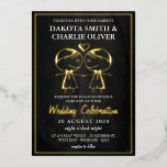 Black and Gold Gay Wedding Folieneinladung<br><div class="desc">Schwarz-Gold-Gay-Hochzeitsfoil-Einladung - Um Ihren besonderen Tag zu feiern, präsentieren wir Ihnen ein ultra-niedliches Doodle eines Ehepaares in Liebe mit einem stilvollen minimalen Hintergrund.Diese elegante, mit Folie gepresste schwule Hochzeitseinladung ist modern und einfach.Teil unseres spektakulären neuen Angebots an Folieneinladungen.Es wurde speziell dafür konzipiert, Ihnen zu helfen, die richtige Stimmung für den...</div>