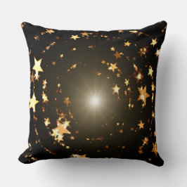 Black and Gold Happy Holidays Kissen