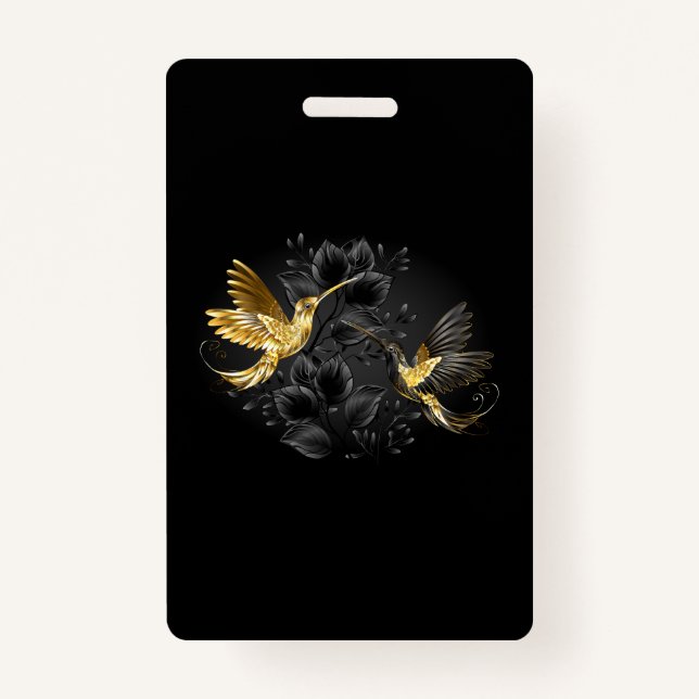 Black and Gold Hummingbird Ausweis (Vorderseite)