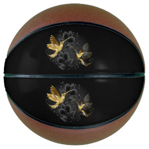 Black and Gold Hummingbird Basketball