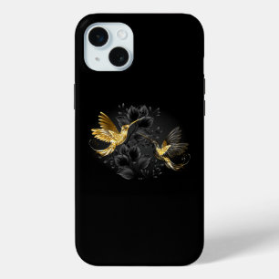 Black and Gold Hummingbird Case-Mate iPhone Hülle