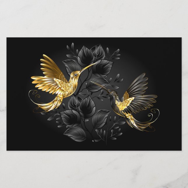 Black and Gold Hummingbird Flyer (Vorne)