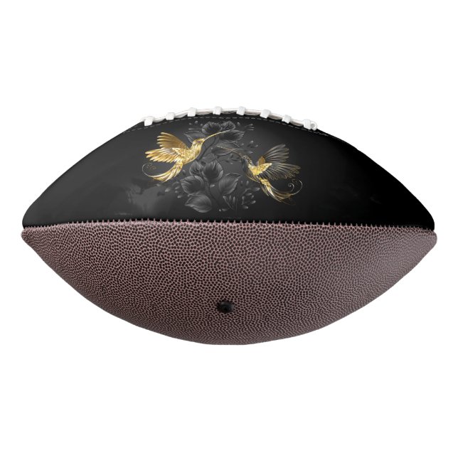 Black and Gold Hummingbird Football (Gedreht 270)