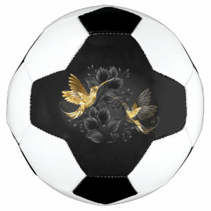 Black and Gold Hummingbird Fußball