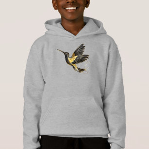 Black and Gold Hummingbird Hoodie
