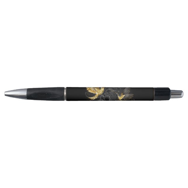 Black and Gold Hummingbird Kugelschreiber (Vorderseite)