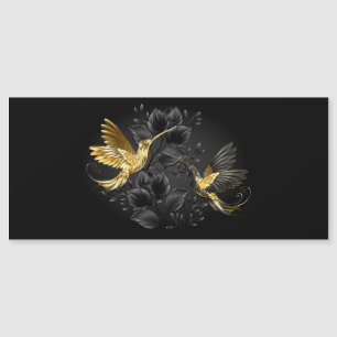 Black and Gold Hummingbird Magneteinladung