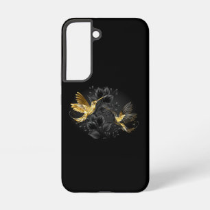Black and Gold Hummingbird Samsung Galaxy Hülle