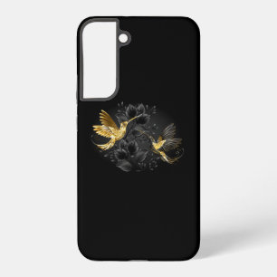 Black and Gold Hummingbird Samsung Galaxy Hülle