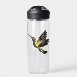 Black and Gold Hummingbird Trinkflasche