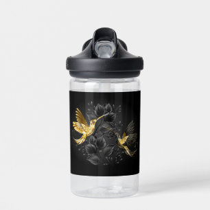 Black and Gold Hummingbird Trinkflasche
