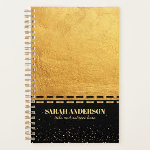 Black and Gold Luxury Planer