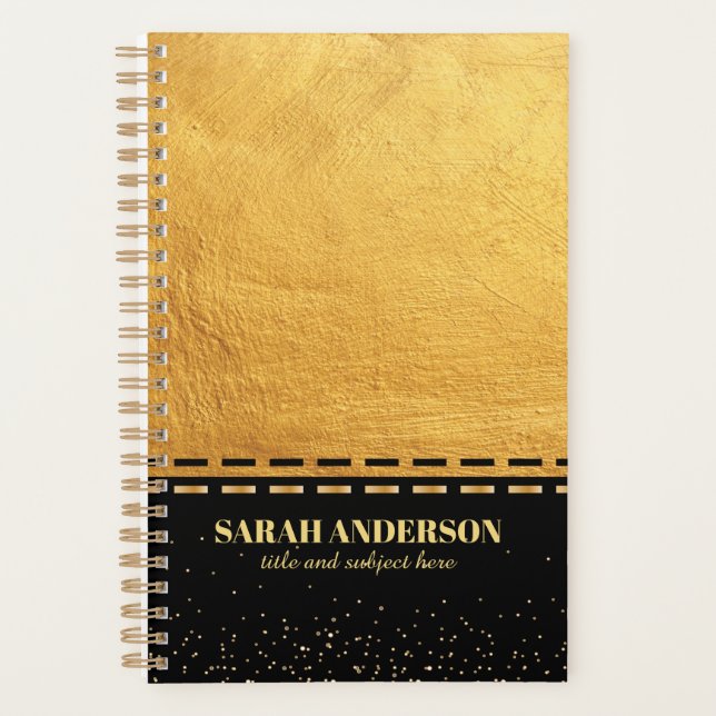 Black and Gold Luxury Planer (Vorderseite)