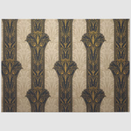 Black and Gold Pattern Decoupage  Seidenpapier