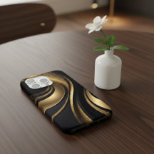 Black and Gold Phone Case