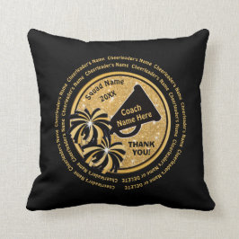 Black and Gold Vielen Dank für Ihr Geschenk für Ch Kissen