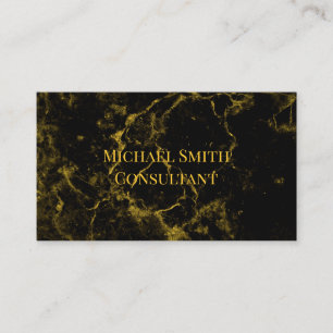Black and Gold Visitenkarten Visitenkarte