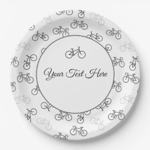 Black and Gray Bikes Pappteller