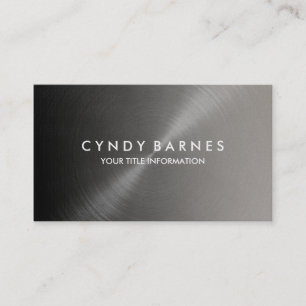 Black and Grey Sheen Business Card Visitenkarte