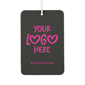 Black and Hot Pink Business Logo Site Photo Autolufterfrischer