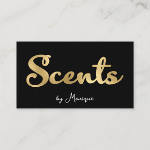 Black and Imitats Gold Scanner Business Card Visitenkarte