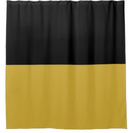 Black and Metallic Gold Modern Elegant Duschvorhang