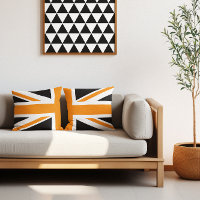 Black and Orange Union Jack Half