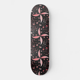 Black and Pink Galaxy Skateboard