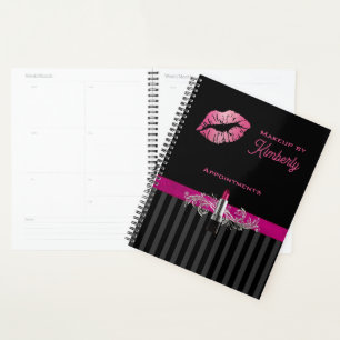 Black and Pink Makeup Business Planer