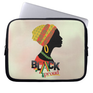 Black And Proud African American Girl Laptopschutzhülle