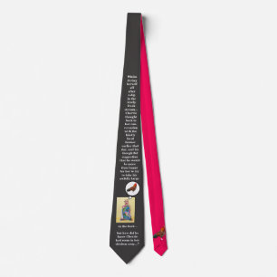 Black and Red Funny Rude Naughty Joke Mens Cravate