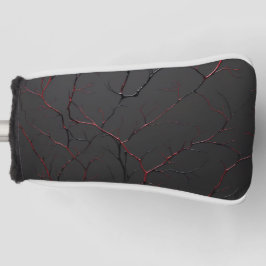 Black and Red Veins Golf Headcover