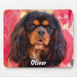 Black and Tan Cavalier King Charles Spaniel Dog Mousepad