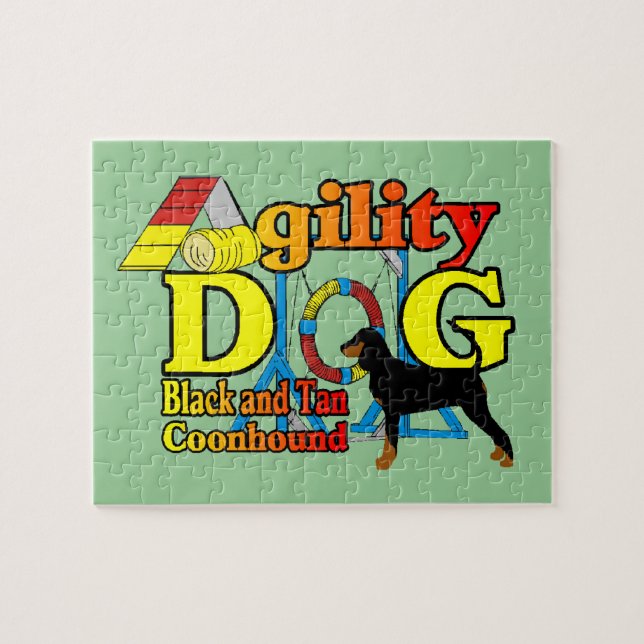 Black and Tan Coonhound Agility (Horizontal)