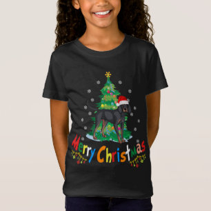 Black and Tan Coonhound Hund Ugly Weihnachtssüßer T-Shirt