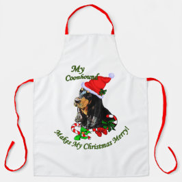 Black and Tan Coonhound Weihnachtsgeschenke Schürze