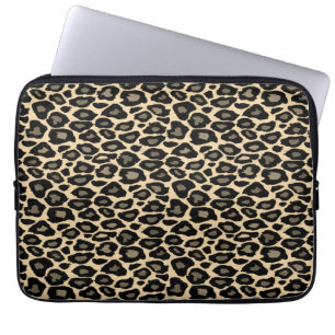 Black and Tan Leopard Print Laptopschutzhülle