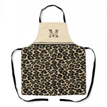 Black and Tan Leopard Print | MIT MONOGRAMM SCHÜRZ